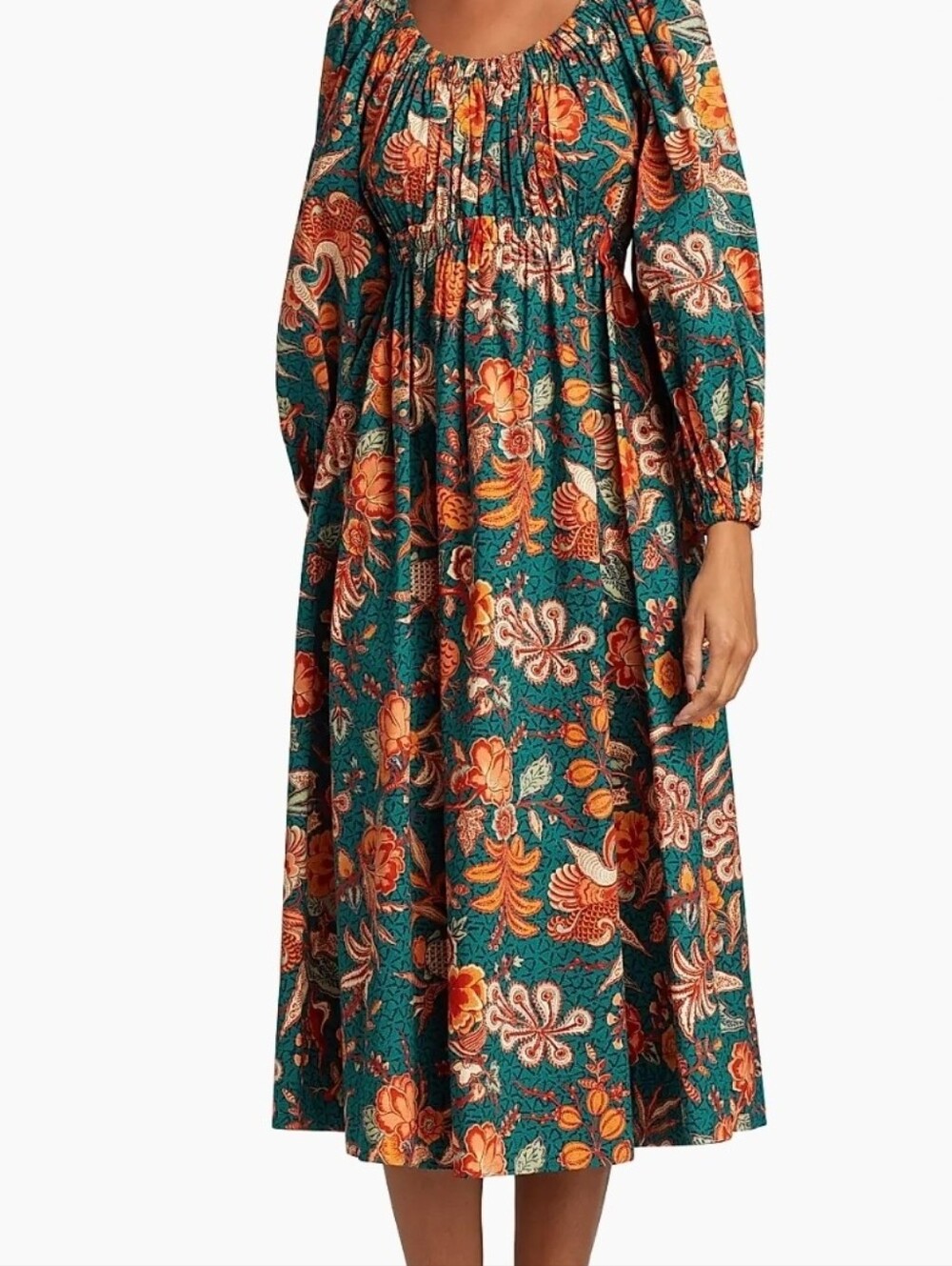 Ulla Johnson Helena Floral Long Sleeve Dress. Size 10 $629 - Picture 3 of 10